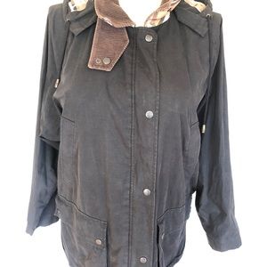 Vtg Burberrys waxed coat M Reg